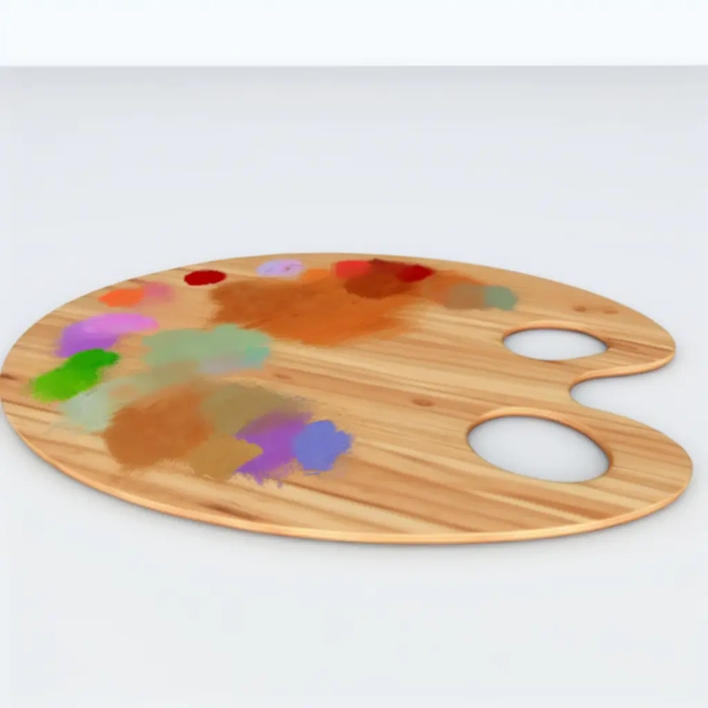 Paleta kolorowych farb akwarelowych